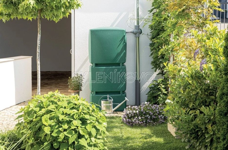 Sud na dažďovú vodu JUMBO zeleny granit 800l Plastove sudy predaj